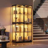 HWB 65" Curio Cabinet with Motion Sensor (Black) HWB