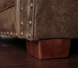 American Furniture Classics OS Home Office Furniture Club Chair, Microfiber, Brown with Sierra Lodge Tapestry American Furniture Classics