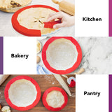 Talisman Designs Baking Pie Crust Shield Protector Cover for Edges of Pie - 8-inch to 11.5-inch Adjustable Silicone Baking Accessory for Making the Perfect Pie | Set of 1 Talisman Designs