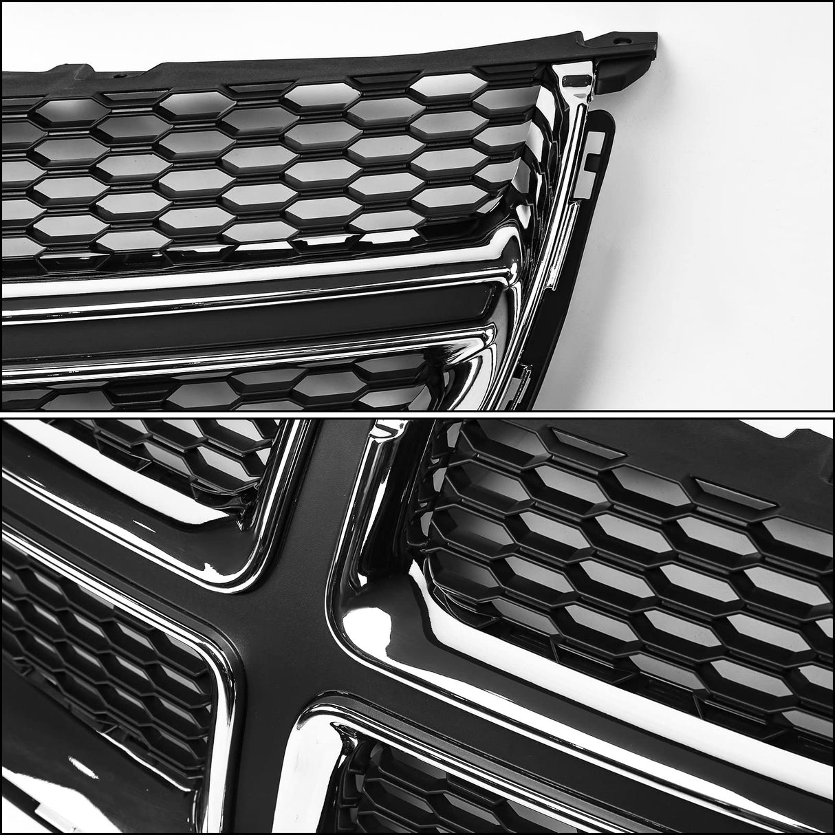 VLINCAR for Dodge Grand Caravan Grille 2011-2020 Front Upper Bumper Grille Replacement Chrome 68088969AC CH1200342 VLINCAR