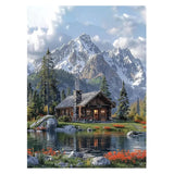 Fairyland JinWenn Diamond Art Kits for Adults Beginner, Mountain DIY Diamond Painting Kits 5D Diamond Dots Gem Art Crafts with Tools,Round Full Drill Crafts for Home Wall Decor&Gift-12x16inch Fairyland JinWenn