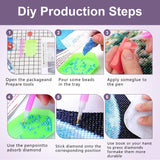 ARVINKEY DIY 5D Diamond Painting Kit, Full Drill Paint by Numbers Embroidery Cross Stitch Arts Craft Canvas, Elephant Rhinestone Crystal Drawing Gift for Adults Kids, 16"X12" ARVINKEY