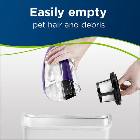 Bissell Pet Hair Eraser Lithium Ion Cordless Hand Vacuum, Purple Bissell