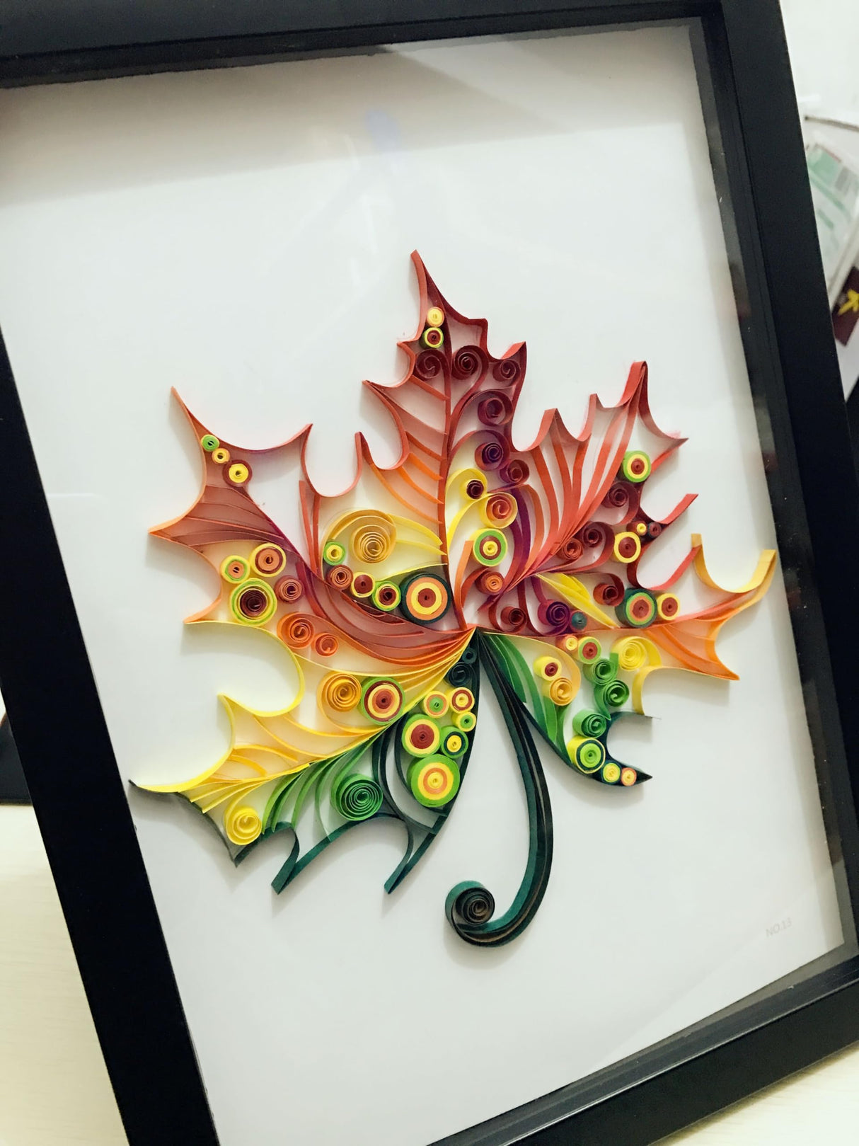 MerainMe Maple Leaves Paper Quilling Kit Paper Quilling Craft Great for DIY Learning Class, Home Decoration, Birthday Gift. It's Suitable for Children and Craftsmen. MerainMe