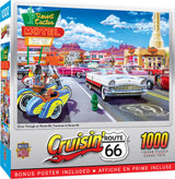MasterPieces - 1000 Piece Jigsaw Puzzle, Drive Through on Route 66, Fun for Adults, Family, Kids, 19.25" x 26.75" Masterpieces