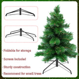 Roowest Folding Christmas Tree Stand Artificial Xmas Tree Base Holder Replacement Metal Tree Stand Base for Christmas Tree(16 Inch,Green) Roowest
