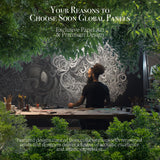 Soon Global Acoustical Wall Panels, 72 X 48 Inches Art Acoustic Panels, Decorative Acoustic Panels, Acoustic Wall Panels, Sound Absorbing Wall Art, Seraphina Echo Soon Global