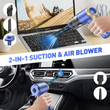 AHNR Handheld Car Vacuum Cleaner Cordless with Brushless Motor, 20000PA High Power Vacuum Cleaner & Air Duster, 3 in 1 Keyboard Portable Vacuum Cleaner, Mini Hand Held Vacuum Cleaner for Car Home AHNR