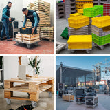 NINOSO Caster Wheels, 4" Heavy Duty Industrial Casters Set of 4 with Load 1200lbs Capacity, Wheels for Cart Furniture(2 Swivel & 2 Rigid) Ninoso