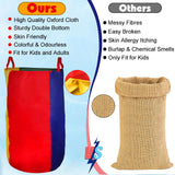 CWLAKON Outdoor Games, Potato Sack Race Bags for Kids Adults, Egg Spoon Relay Race, 3 Legged Race Bands, Birthday Party, Field Day Family Reunion Carnival Outside Yard Lawn Easter Fall Festival Games CWLAKON