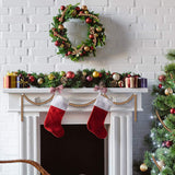 ZMJS 12 Feet Christmas Wooden Bead Garland Wood Bead Garland Christmas Tree Decorations for Christmas Holiday Favors (Gold) ZMJS