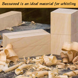 HILELIFE Basswood Carving Blocks 16 Pcs Bass Wood Blocks for Wood Carving Whittling Wood Smooth Basswood Blocks for Carving HILELIFE