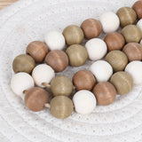 Meplait Wood Bead Garland,39in Farmhouse Beads with Tassels Boho Beads for Tiered Tray Decorative Beads Home Decor Meplait