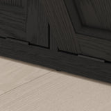 XM-ICE Tilt Out Trash Cabinet with Quick Installation and Deodorising Function, Wooden Trash Kichen Cabinet Holds Up to 2x13 Gallons Bins, Freestanding Trash Cabinet, Black XM-ICE