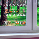 Lewtemi 36 Pcs Create Your Own Window Art Suncatcher Kits for Kids Animal Craft Suncatcher Paint with 24 Suction Cups for Ornament Painting Kids Classroom Party Activities Lewtemi