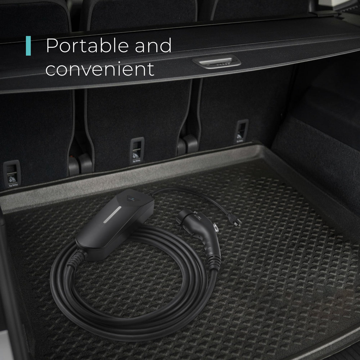 Lectron Level 1 / Level 2 EV Charger (12 Amp / 40 Amp) with Dual Charging Plugs (NEMA 5-15 & 14-50) - Portable Electric Car Charger Compatible with All J1772 EVs (Black) Lectron