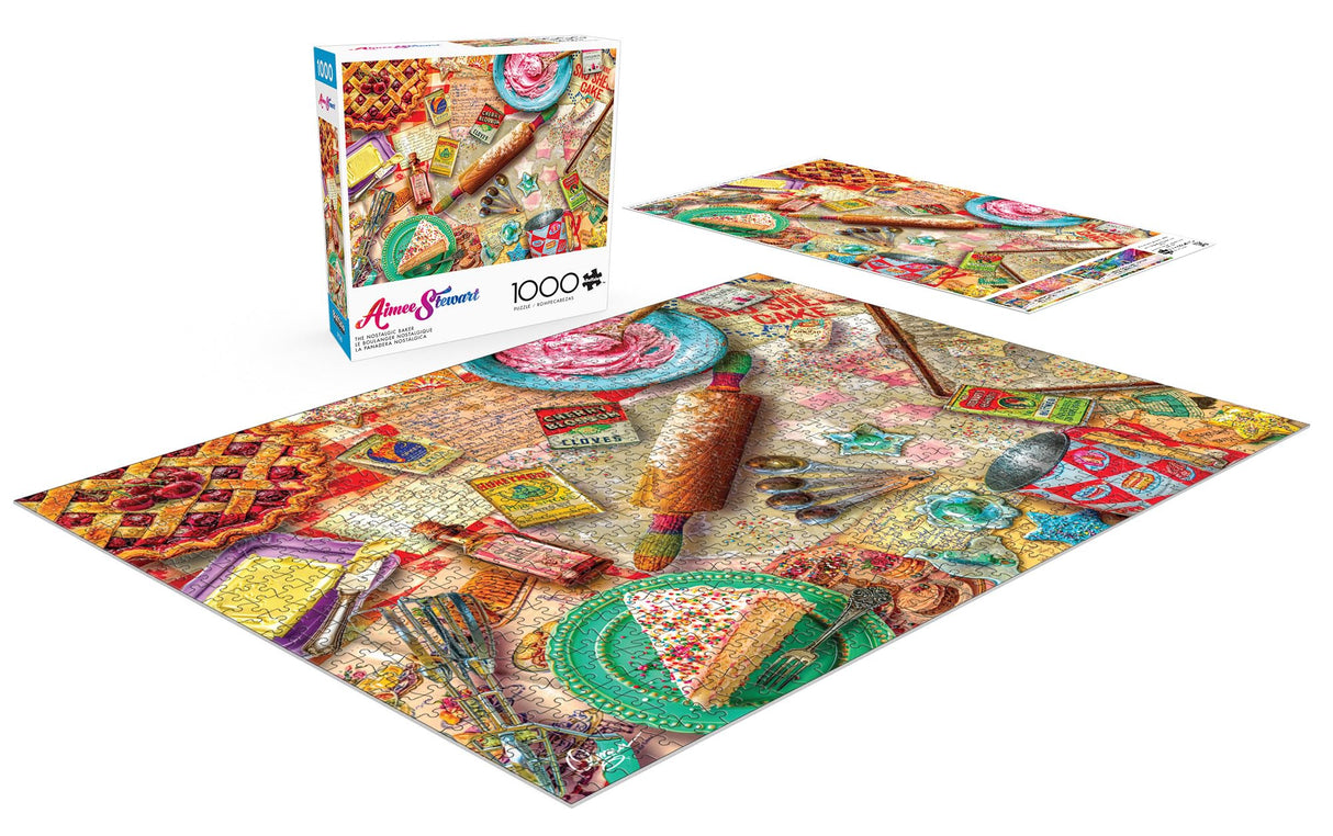 Buffalo Games - Aimee Stewart - The Nostalgic Baker (2024) - 1000 Piece Jigsaw Puzzle for Adults -Challenging Puzzle Perfect for Game Nights - Finished Size is 26.75 x 19.75 Buffalo Games