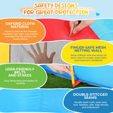 Whubefy Inflatable Water Slide for Kids, 14.5 x 13 FT Water Bounce House for Backyard, Inflatable Water Park for Kids, Waterslide PVC & Oxford Bounce House with Slide, 2 Water Gun & 520W Blower Whubefy