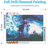 DIY 5D Diamond Painting Anime by Number Kits Full Drills for Adults, Cross Stitch Crystal Rhinestone Embroidery Pictures Arts Craft for Home Wall Decor Gift.(X-Y-30X40) MasxcupLy