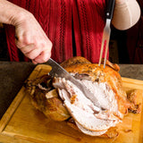 Patelai 2 Pieces Carving Meat Fork Stainless Steel Serving Fork with Plastic Handle 10.6 Inch Long Kitchen Tableware for Barbecue Turkey Dinner Cooking Patelai