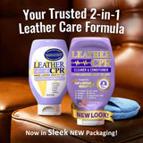 Leather CPR Cleaner and Conditioner - Made in USA, Leather Furniture Cleaner and Conditioner for Couch, Purses, Shoes, Jackets, Cars, Leather Restore -18oz Leather CPR