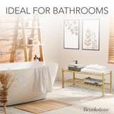 Brookstone, 2 Tier Bamboo Shoe Rack, Minimalistic Boho Wooden Shoe Organizer, Efficiently Fits 6 Pairs, Sustainable & Eco-Friendly for Small Spaces Brookstone