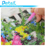 MRMIOOM 5D Christmas Diamond Painting Kits for Adults, DIY Christmas Deer Diamond Art Kits for Beginners, Full Round Rhinestone Gem Art Crafts Paintings for Home Wall Decor 12"x16" MRMIOOM