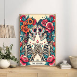 ijbnhd Skull Diamond Painting Kits for Adults 5D Valentine Diamond Art Kits for Adults Full Drill Diamond Painting Lovers Gem Art and Crafts Home Decor 12x16inch ijbnhd