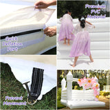 White Bounce House for Adults Kids, 13.5FT PVC Commercial Grade Bounce House for Kids 5-12 with 750W Powerul Blower, Inflatable Large Bounce House Wedding Birthday Party Decorations 13.5 x 11.5 x 10FT awesmflate