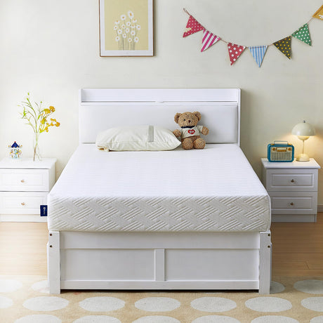 Aosha Twin Size Mattress, 5/6/8 Inch Memory Foam Mattresses Medium-Firm Mattress for Pressure Relief & Cooler Sleep Mattress for Adults CertiPUR-US Certified Mattress in a Box(6 inch,Twin) Aosha