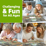 Reading Room 1000 Piece Puzzle for Adults Unique Book Room Puzzles for Adults 1000 Pieces Library Bookshelf Jigsaw Puzzles 1000 Pieces Family Challenging Puzzle (27.5"x19.6") Blueforest