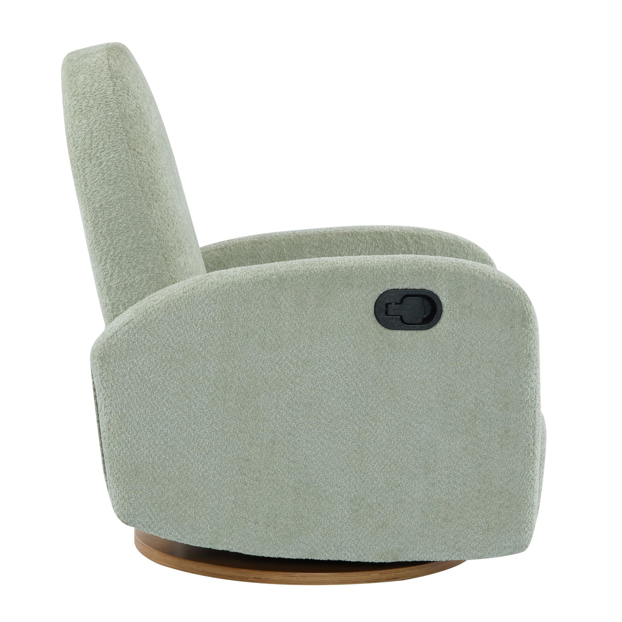 Christopher Knight Home Sidney Boucle Fabric Upholstered 360° Swivel Chair, Push-Back Recliner, Solid Wood Glider Recliner with Rotation, Living Room Lounge Chair, Adjustable Backrest, Greyish Green Christopher Knight Home