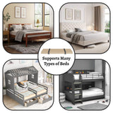 Greaton, Foldable Box Spring, Bunkie Support Board to Minimize, Good for Day, Trundle, Bunkbed & Platform Bed, No Assembly Needed, Queen, Beige Greaton