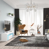 HOMCOM 32" Long Rectangle All Acrylic 15mm Thick Waterfall Coffee Table, Clear HOMCOM