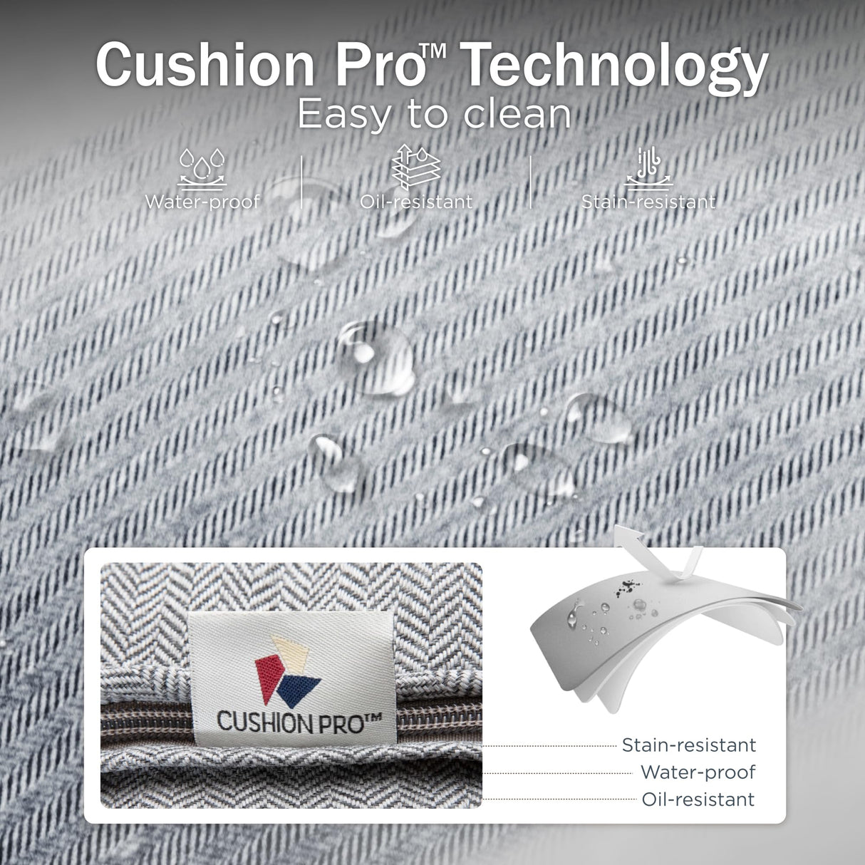 PHI VILLA Outdoor Modern Patio Furniture Set, Upgraded Wicker&Metal Patio Furniture Conversation Set with Waterproof Thick Cushions for Porch, Poolside, Deck, and Yard (5 Pieces,Grey) PHI VILLA