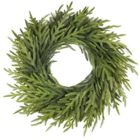 26 Inch Realistic Thanksgiving Wreath, Soft Bendable Christmas Wreath for Door,Winter Wreaths for Front Door, Outdoor Christmas Wreath for Wall Windows,Christmas Thanksgiving Decorations Indoor LZNPA
