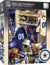 MasterPieces Game Day 500 Piece Jigsaw Puzzle for Adults - NFL Dallas Cowboys Locker Room - 15"x21" Masterpieces