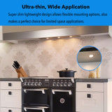 Under Cabinet Lighting Dimmable LED Puck Lights,Recessed Mount,12V Low Volt,60mm Cutout Haolgen Bulb Replace,Small Puck Light Plug in for Curio,Book Case,Display Shelf,6000k Cold White,6pcs LAMPAOUS