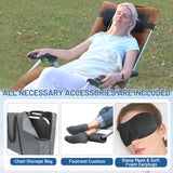 YOMIFUN Oversized Zero Gravity Chair, XL Lounge Chair 29” Width, Padded Recliner Chair W/Removable Cushion & Adj Headrest, Storage Bag, Footrest Cushion, Cup Holder, for Indoor Outdoor, Brown YOMIFUN