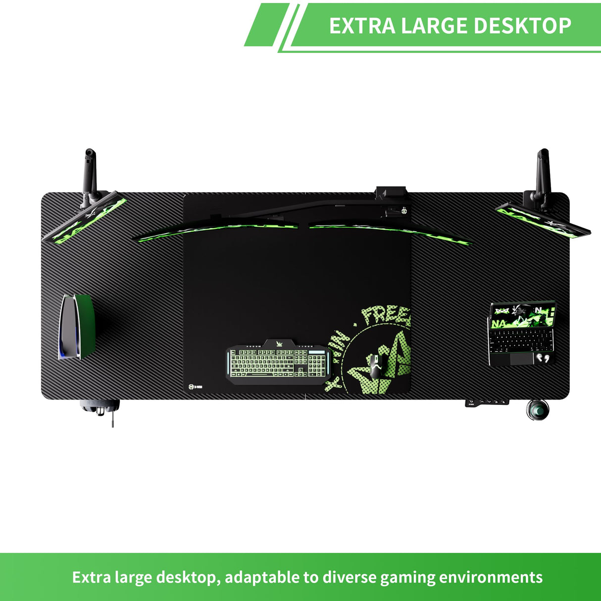 Klobel X-Win Electric Height Adjustable Standing Desk, 71" x 31.5" Inch 4-Leg Ergonomic Sit to Stand Desk, Powerful Dual Motor Work Desk with Locking Klobel