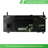 Klobel X-Win Electric Height Adjustable Standing Desk, 71" x 31.5" Inch 4-Leg Ergonomic Sit to Stand Desk, Powerful Dual Motor Work Desk with Locking Klobel