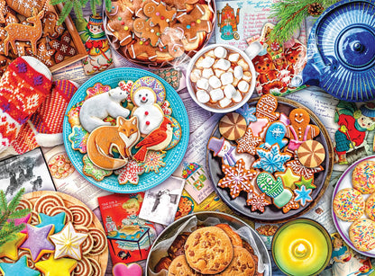 Buffalo Games - Aimee Stewart - Cookies and Cocoa - 1000 Piece Jigsaw Puzzle for Adults Challenging Puzzle Perfect for Game Nights - 1000 Piece Finished Size is 26.75 x 19.75, Large