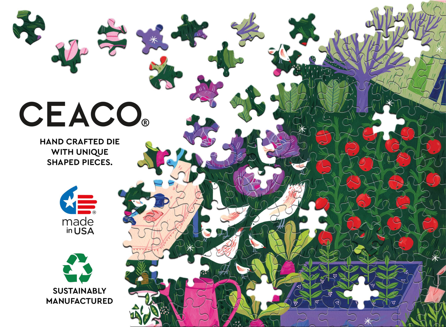 Ceaco - Lunch in The Garden - 300 Oversized Piece Jigsaw Puzzle