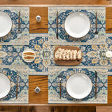 Artoid Mode Boho Bohemia Style Sliver Placemats Set of 4, 12x18 Inch Country Rustic Farmhouse Magical Fall Table Mats for Party Kitchen Dining Decoration Artoid Mode