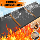 78"H Storage Shelves Metal Shelving Unit and Storage 5 Tier Utility Rack Shelf Organizer Adjustable Shelves for Garage, Basement, Pantry, Commercial, Warehouse, Industrial, Black(35.4"Wx12"Dx77.5"H) PRESTELION