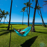 Camping Hammock Double & Single Portable Hammock with Tree Straps, Lightweight Nylon Parachute Hammocks Camping Accessories Gear for Indoor Outdoor Backpacking, Travel, Hiking, Beach Grassman