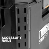 ToughBuilt StackTech Rolling Tool Box, Heavy-Duty Portable Tools Organizer, 250 lb Capacity - Stackable and Waterproof Toolbox Storage System with Lockable Lid and 9-Inch All-Terrain Wheels ToughBuilt