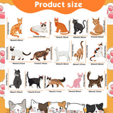 Sasylvia 15 Pcs Animal Diamond Painting Keychains Pet Diamond Painting Keychain Pendant Kits for Adults(Cat) Sasylvia