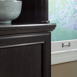 Sauder Palladia Library with Doors/Book Shelf, L: 29.37" x W: 13.90" x H: 71.85", Wind Oak finish Sauder