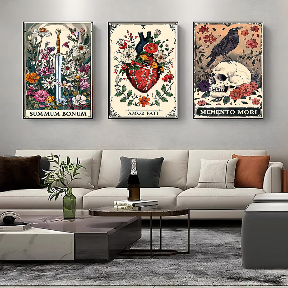 Fairyland JinWenn Diamond Art Kits for Adults Beginner, 3 Pack Tarot DIY Diamond Painting Kits 5D Diamond Dots Gem Art Crafts with Tools,Round Full Drill Crafts for Home Wall Decor&Gift-12x16inch Fairyland JinWenn